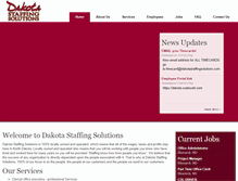 Tablet Screenshot of dakotastaffingsolutions.com